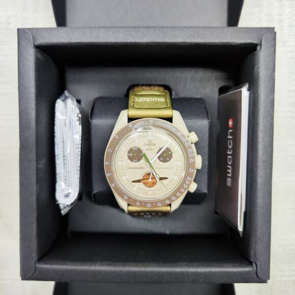 🌏|🌏Swatch x Omega MoonSwatch Mission Saturn (Unworn/Full Set) - Picture 2 of 7